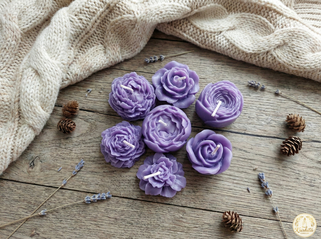 RoseMist™ Floral Soy Wax Candles | Lavender