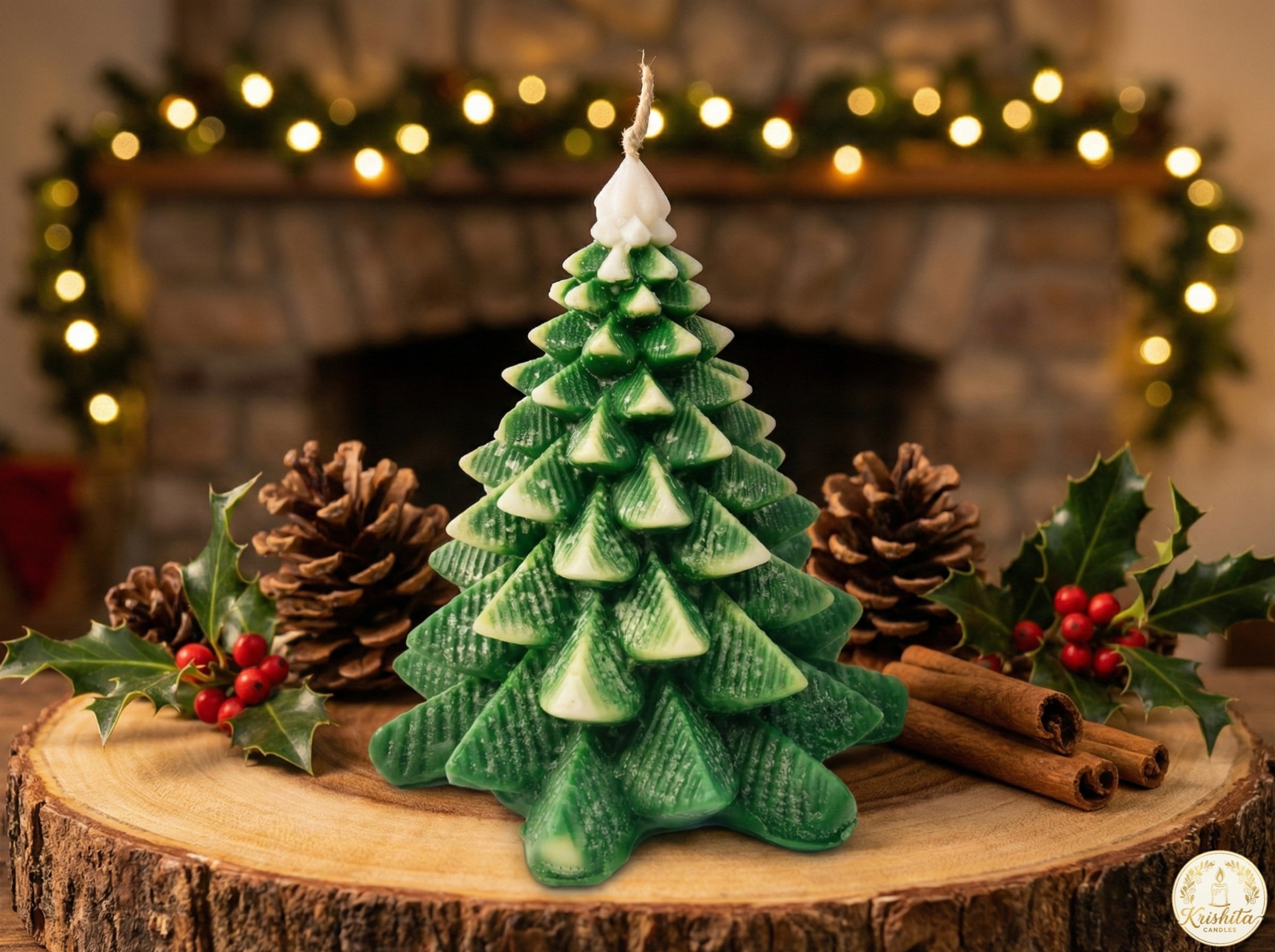 Frosted Xmas – Premium Christmas Tree Candle