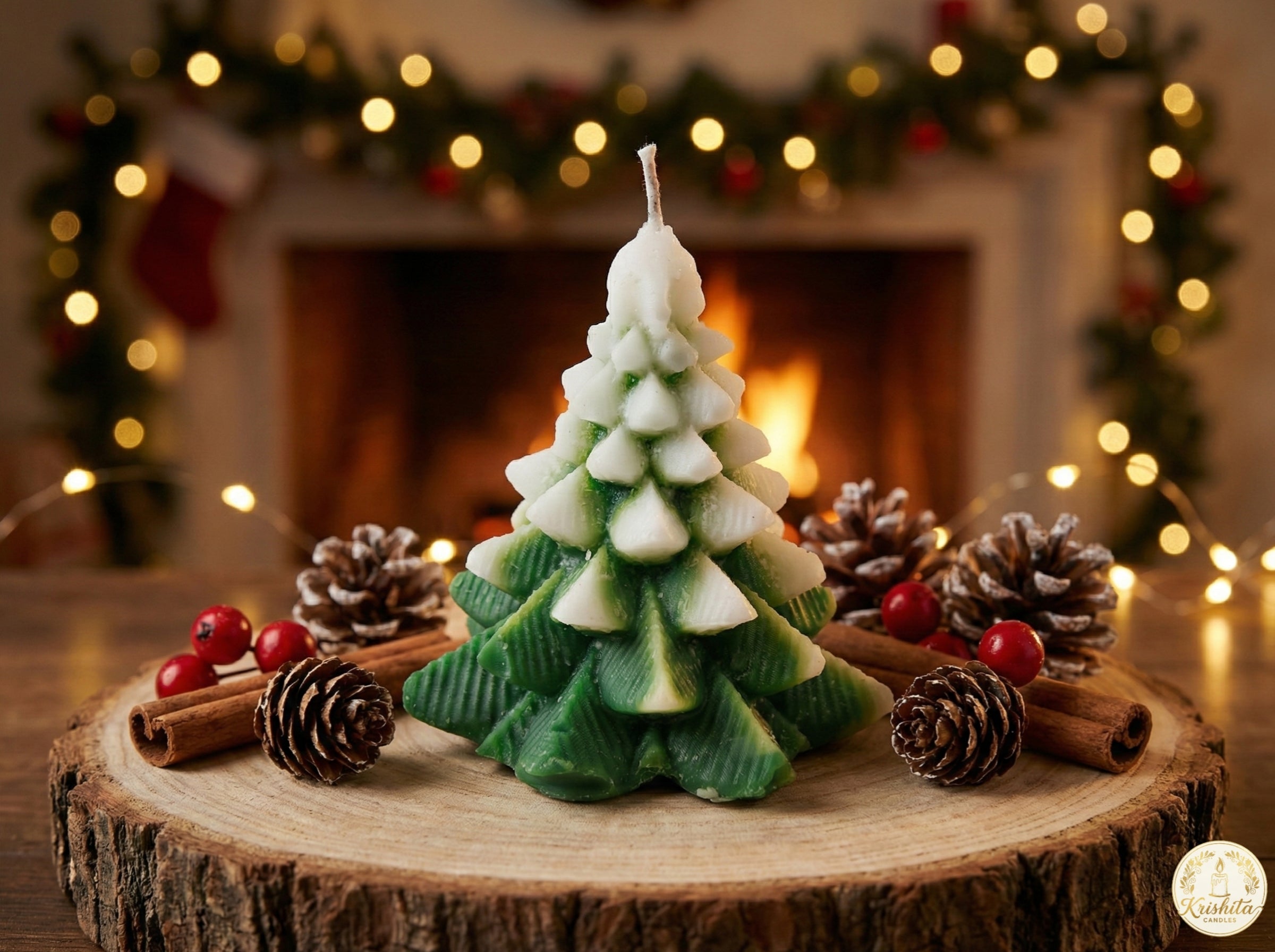 Frosted Xmas – Premium Christmas Tree Candle