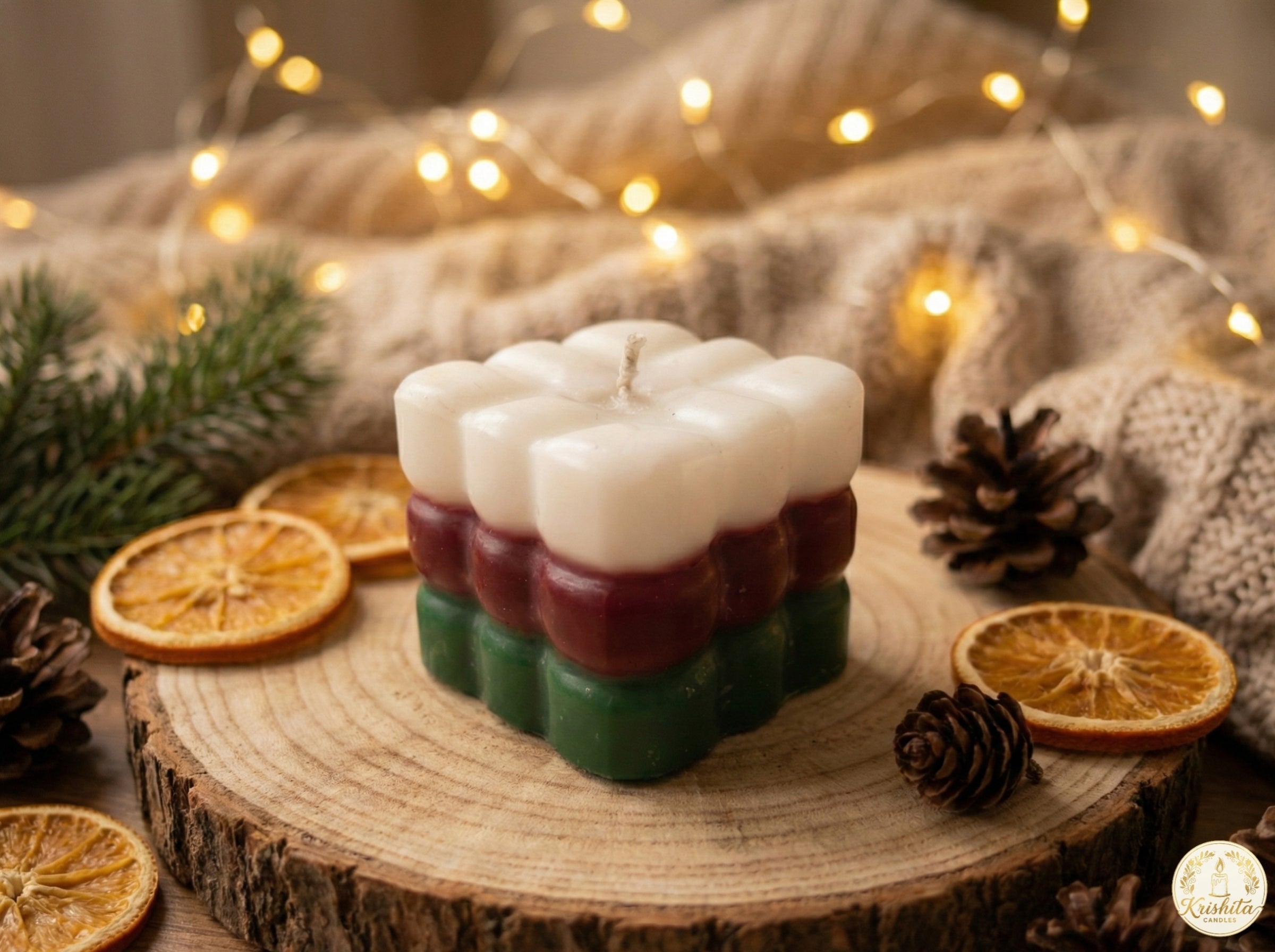 Christmas Bubble Candle| Christmas Edition