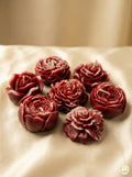 RoseMist™ Floral Soy Wax Candles | Maroon